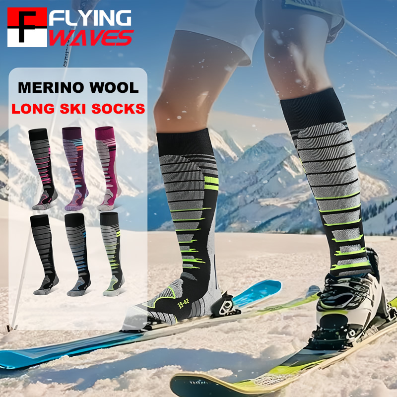 Sock Garter Men - Merino Wool Ski Socks Cold Weather
