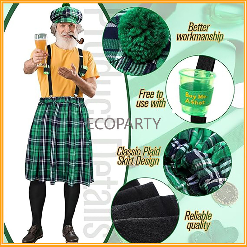 St. Patricks Day Costume Set G - Sock Garter Men review and price