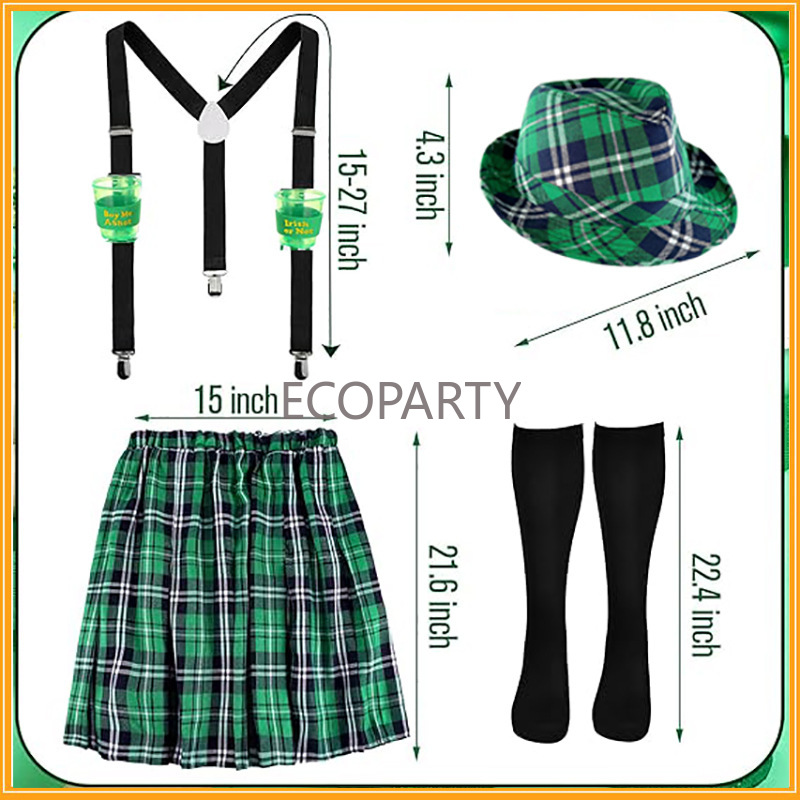 St. Patricks Day Costume Set G - Sock Garter Men review and price