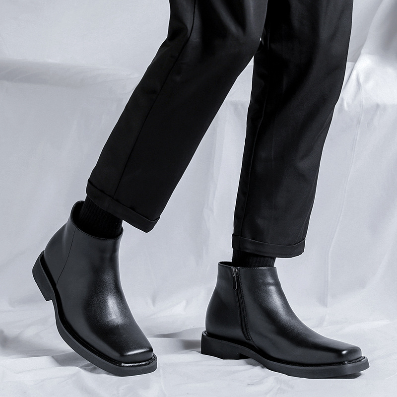 Luxury Fashion Black Men Casua - Men Formal Wear With Boots review and price