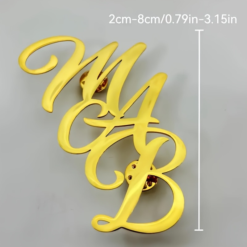 Custom Monogram Initial Name S - Tuxedo Lapel Pin review and price