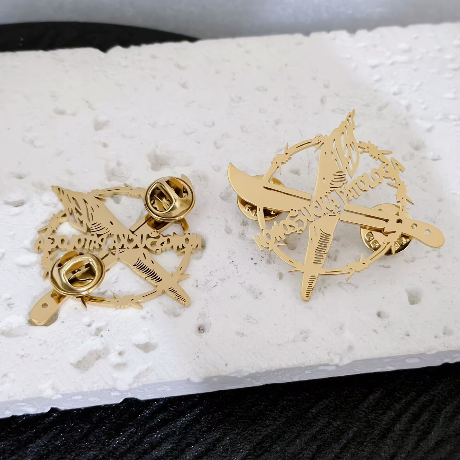 Custom Stainless Steel Brooch  - Tuxedo Lapel Pin review and price